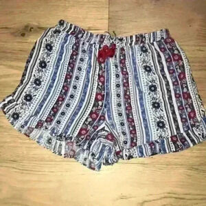 Art Class multicolored ruffle shorts